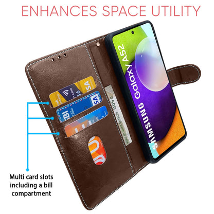 Pikkme Samsung A52/A52s 5G brown & coffee flip case – photo 3
