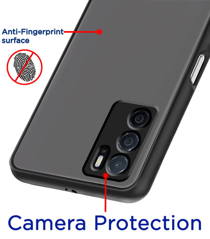 Oppo A16 Hybrid mobile back cover in black by Pikkme – photo 2