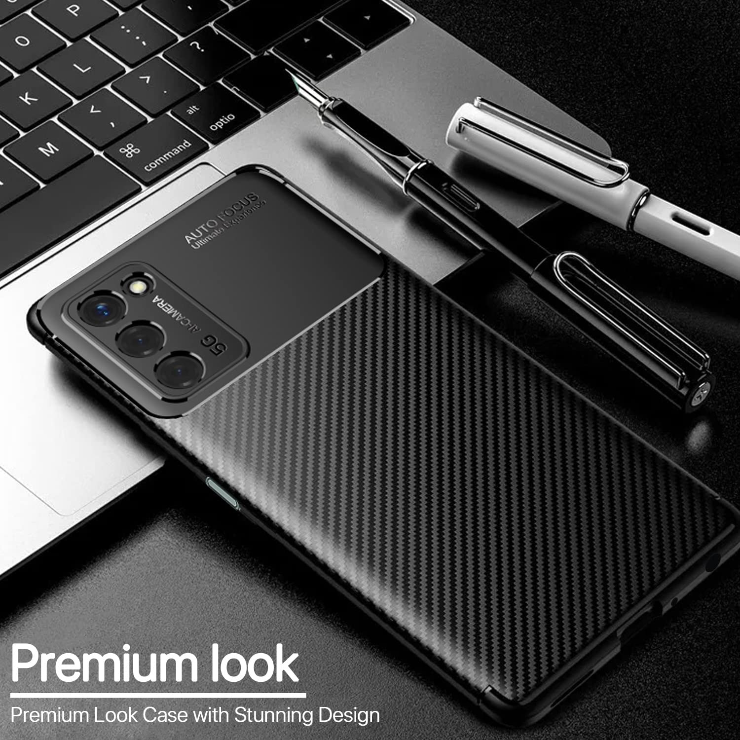 Pikkme black Carbon mobile cover for Oppo A55 – photo 3