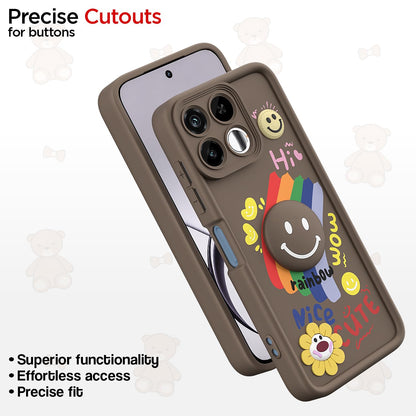 Pikkme Realme 16T 5G Smile Rainbow brown mobile back cover – photo 6
