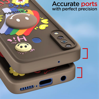Brown Soft Silicone back cover for Samsung M30 – Pikkme – photo 4