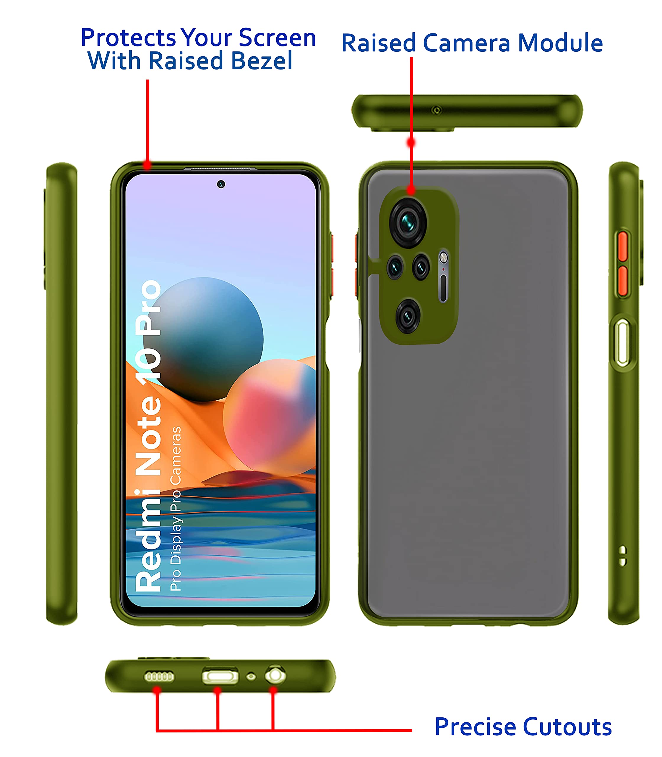 Pikkme green Hybrid mobile cover for Redmi Note 10 Pro/Note 10 Pro Max – photo 2