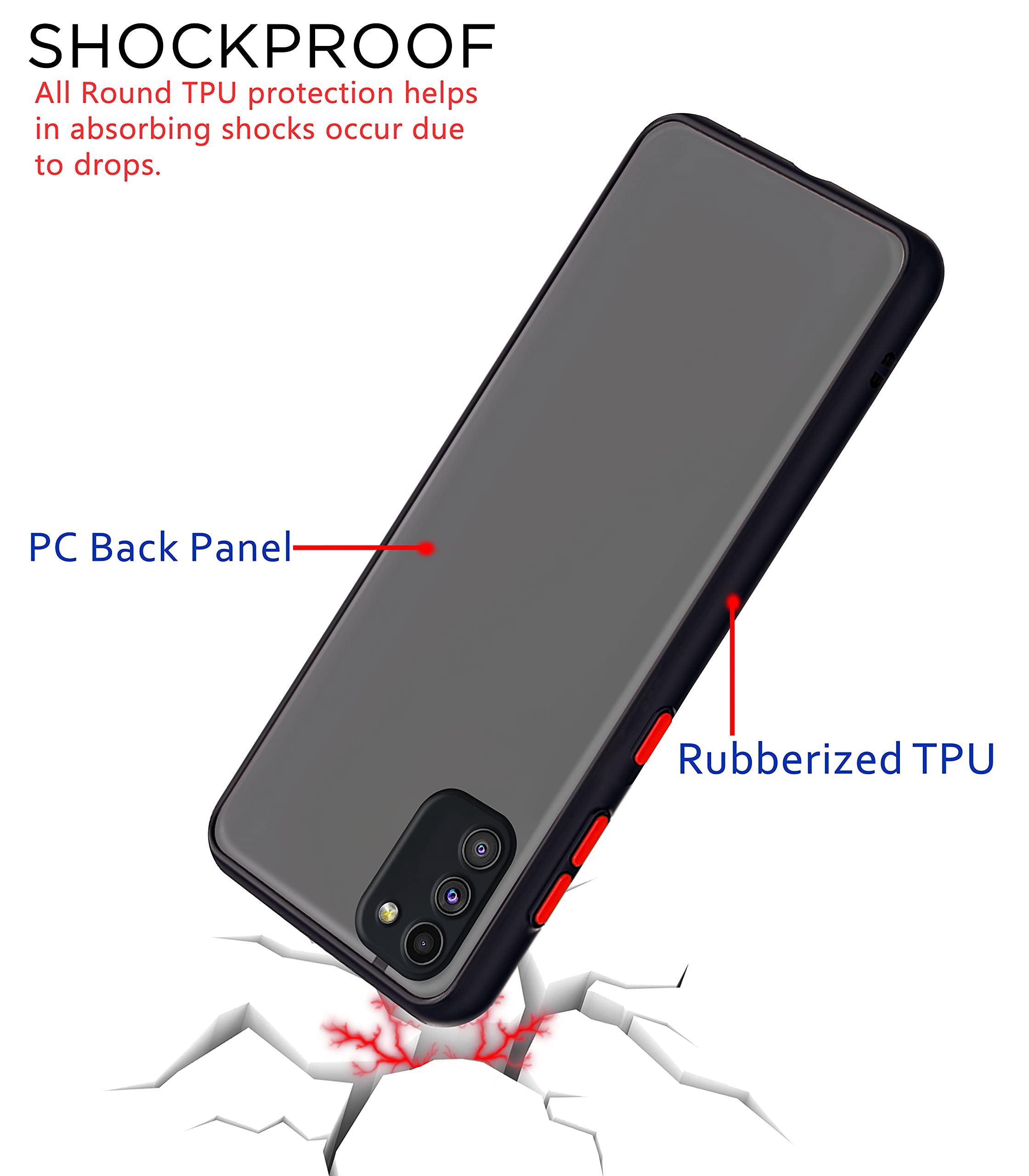 Samsung M02s mobile back cover in black by Pikkme – photo 4