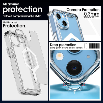 Pikkme transparent mag-safe Hybrid mobile back cover for iPhone 13/14 – photo 4