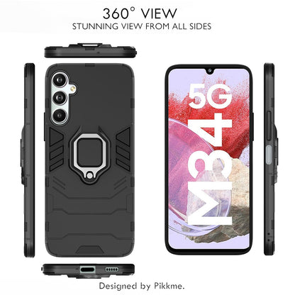 Pikkme black D5 Tough Armor phone cover for Samsung M34/F34 5G – photo 3