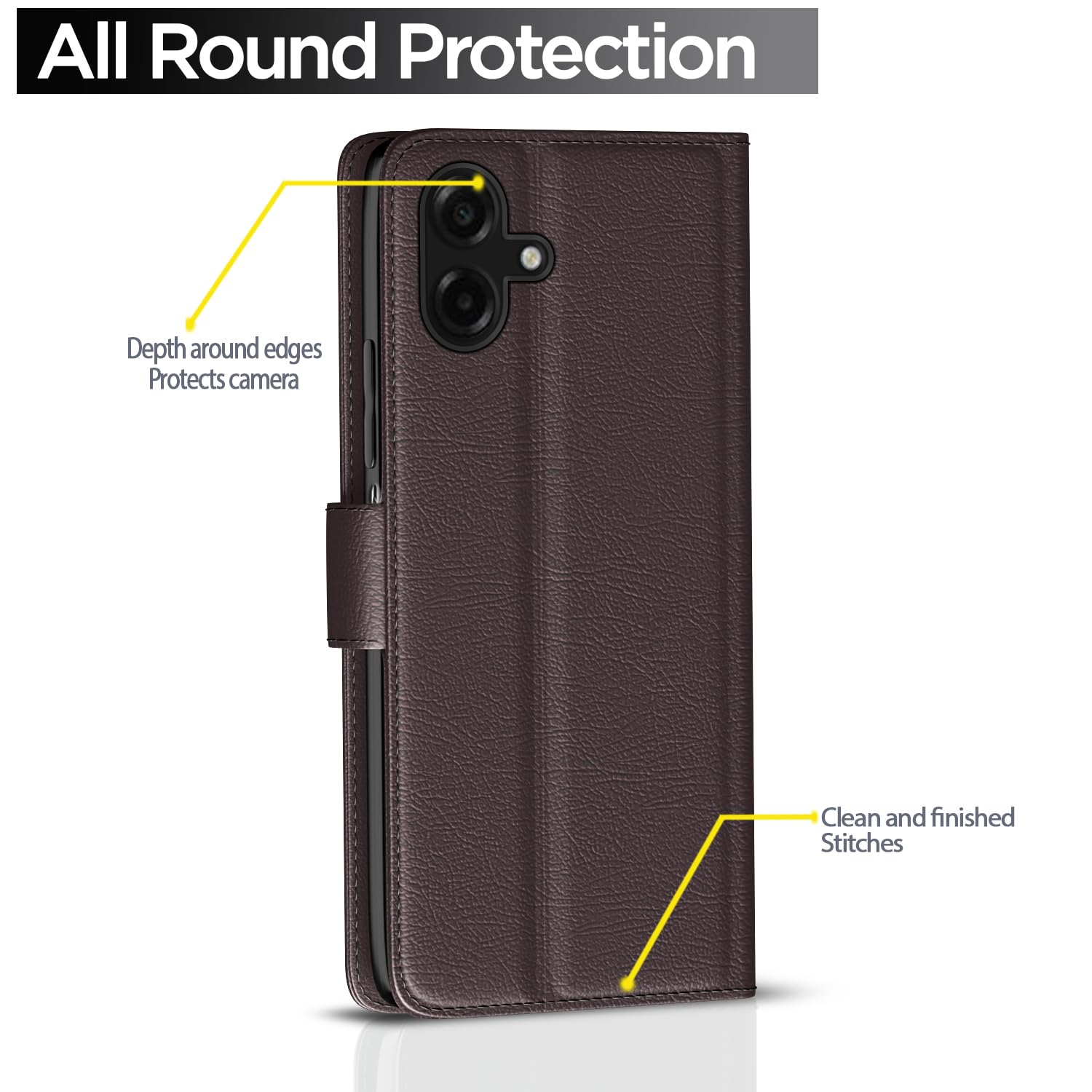 Pikkme coffee flip case for Samsung F70e 5G/M07/M17e/F07/A07/A07 5G – photo 4