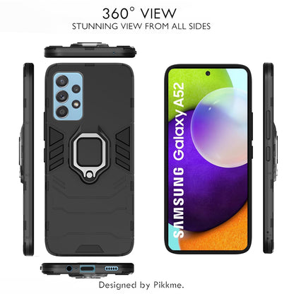 Pikkme Samsung Galaxy A52 / Samsung Galaxy A52s D5 Tough Armor Back Cover | Black