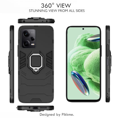 Pikkme black D5 Tough Armor phone cover for Poco X5/Redmi Note 12 5G – photo 3