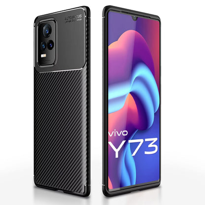 Vivo Y73 mobile cover in black by Pikkme