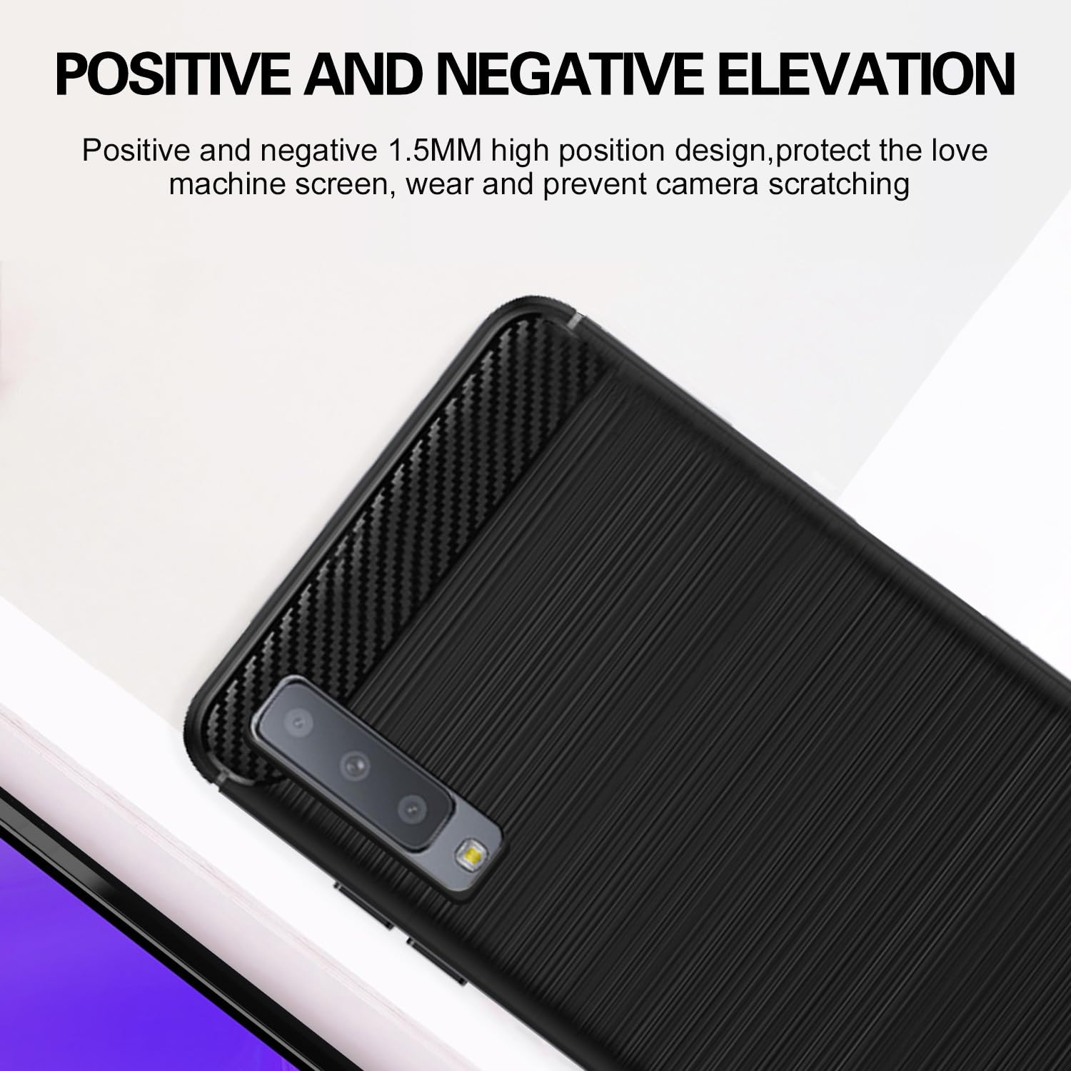 Pikkme black Hybrid mobile back cover for Samsung A7 2018 – photo 6