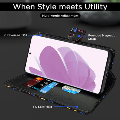 Redmi Note 14 Pro Plus 5G flip cover in black flower by Pikkme – photo 5