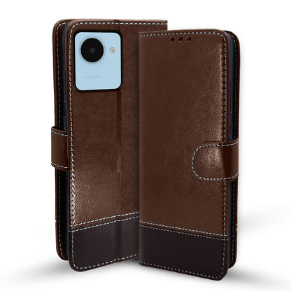 Brown & coffee mobile flip cover for Realme C30/Narzo 50i Prime – Pikkme