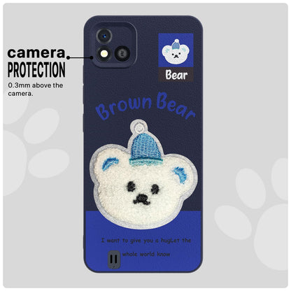 Pikkme Realme C20 Plush Patch blue back cover – photo 6