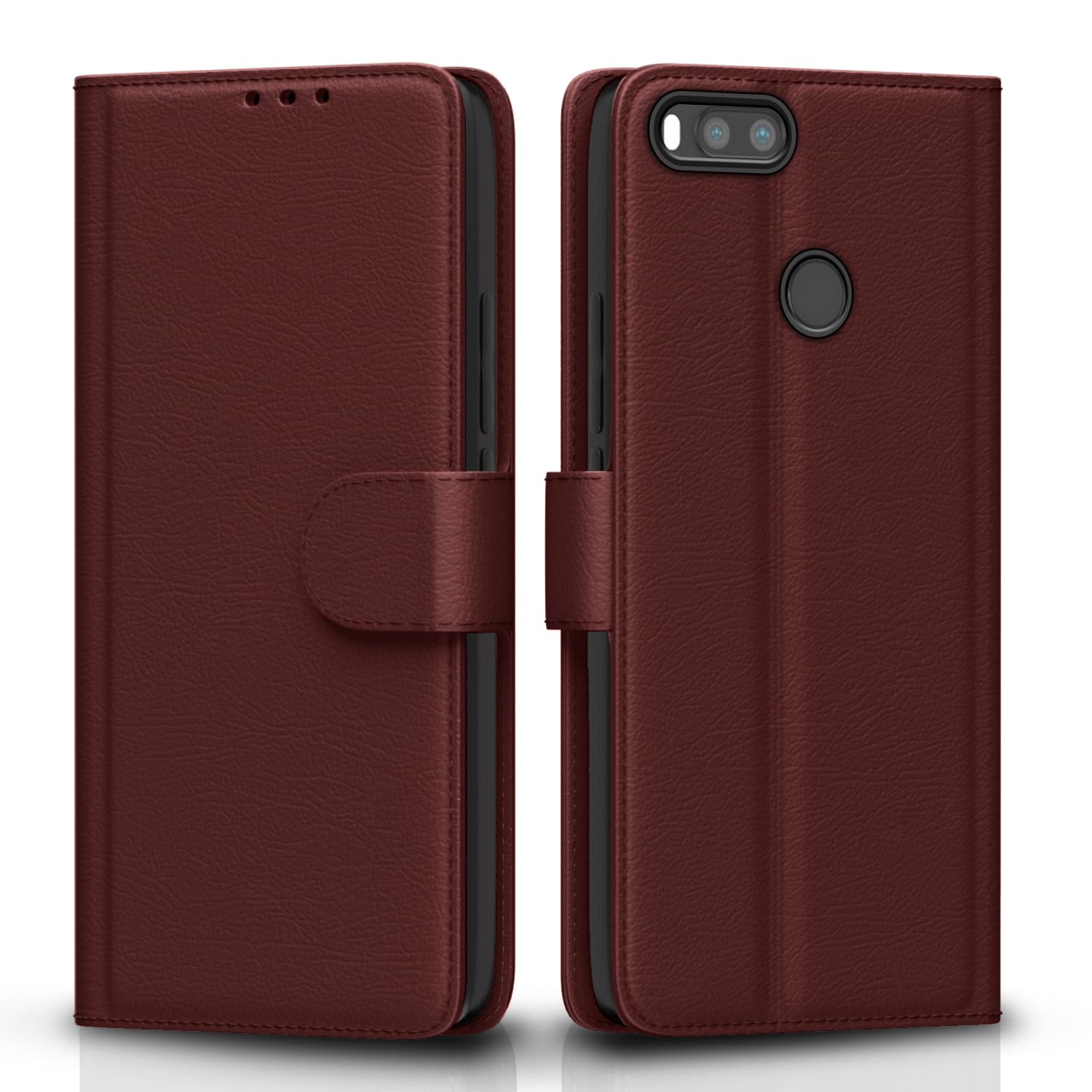 Pikkme Mi A1 brown mobile flip cover