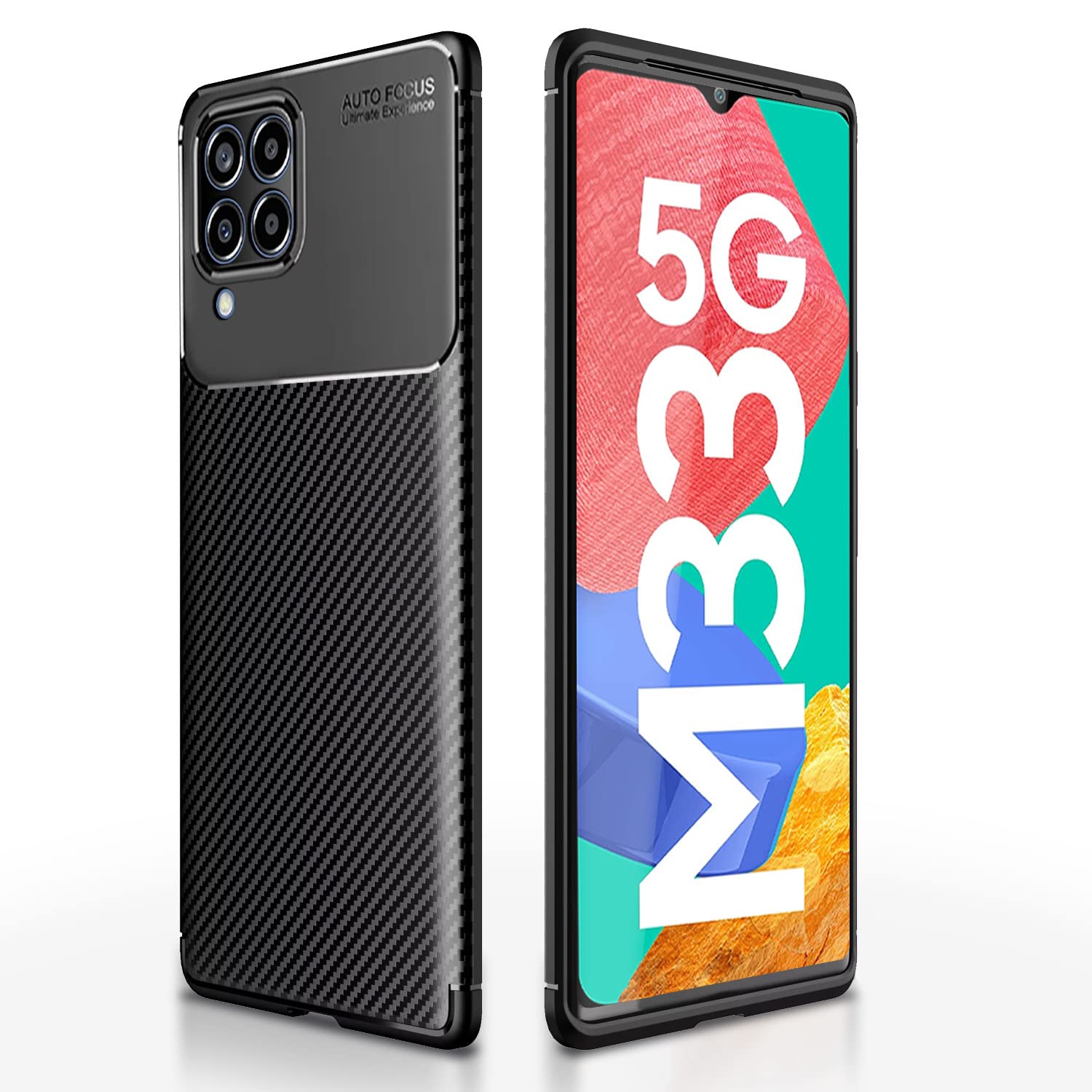 Pikkme Samsung M33 5G black back cover