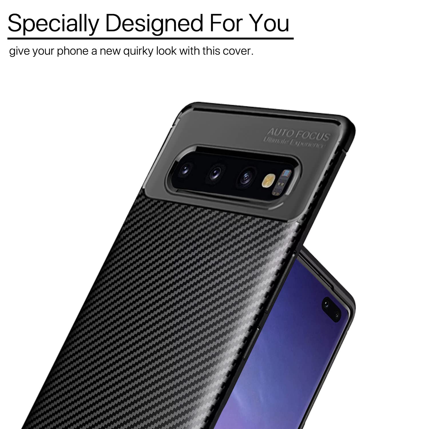 Pikkme black Carbon mobile back cover for Samsung S10 Plus – photo 6
