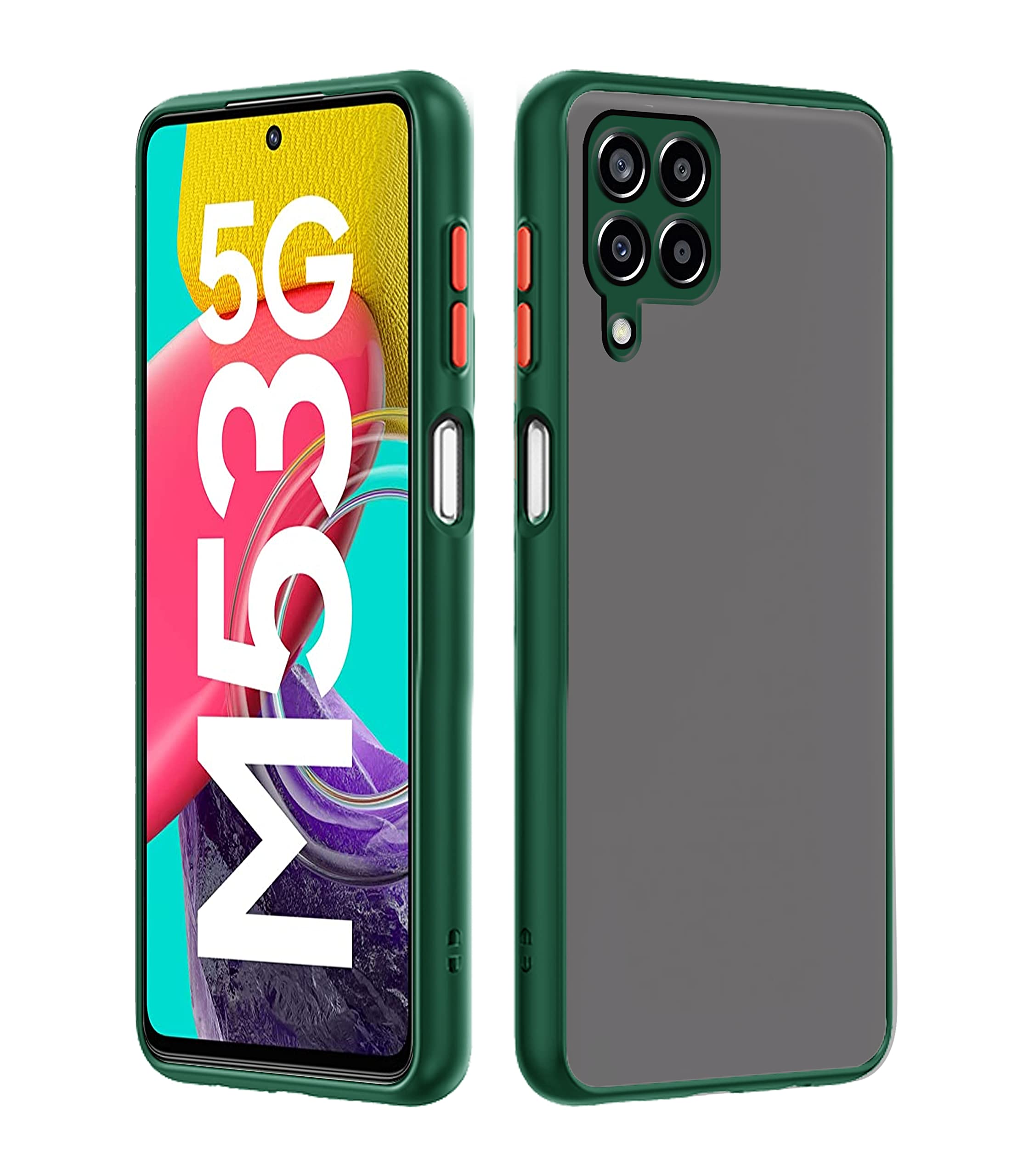 Pikkme green back cover for Samsung M53 5G