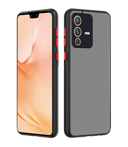Vivo V23 Pro 5G Hybrid mobile cover in black by Pikkme