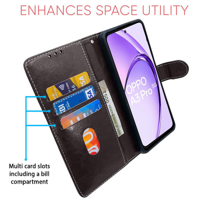 Coffee & brown flip case for Oppo A3 Pro 5G – Pikkme – photo 4