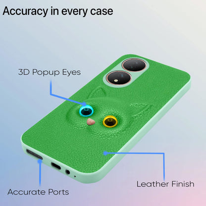Pikkme green Cat mobile cover for Vivo Y100 – photo 3