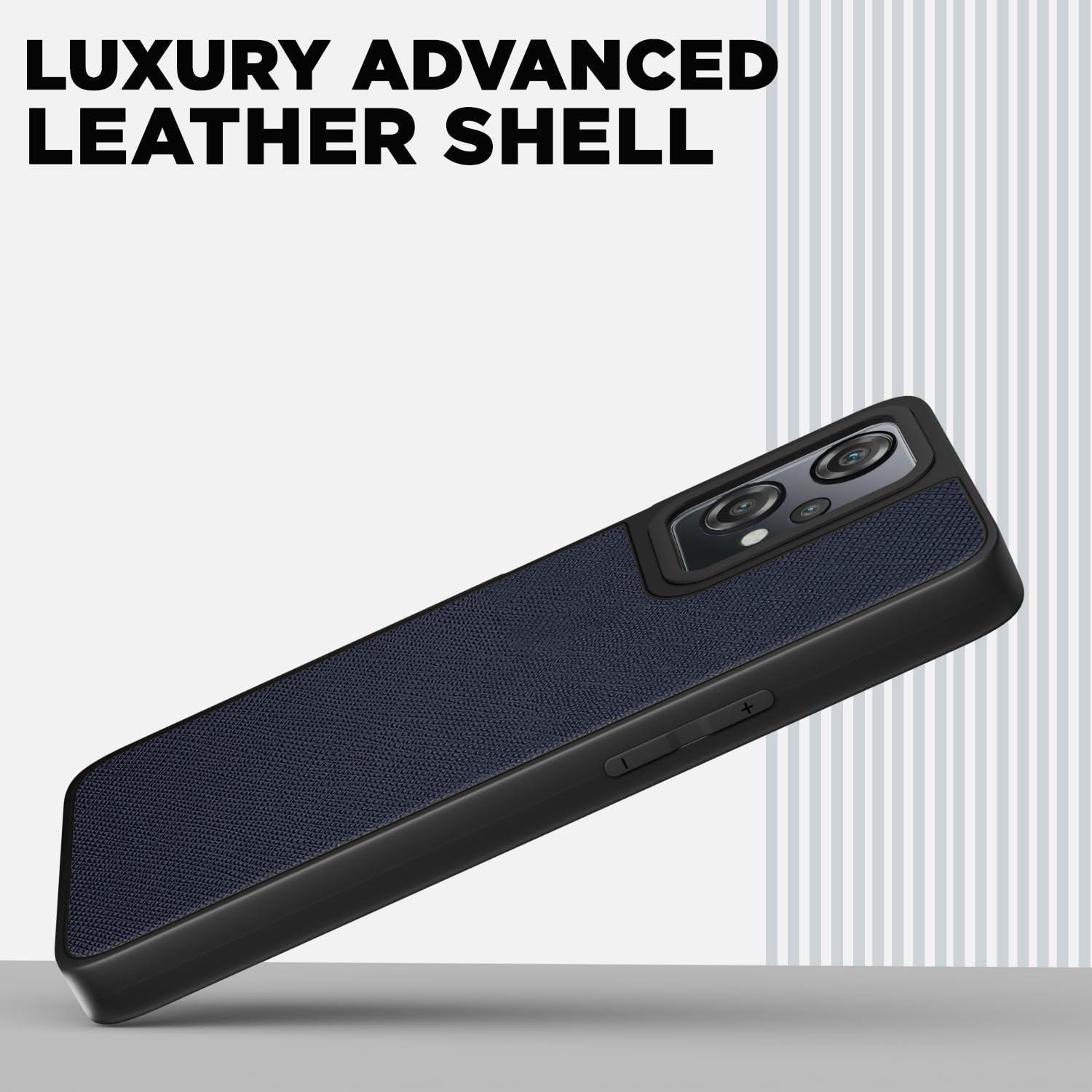 Pikkme OnePlus Nord CE 2 Lite 5G Indian Leather Back Cover (Blue)