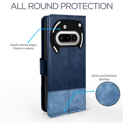 Pikkme Nothing Phone 3a 5G navy & light blue flip case – photo 4