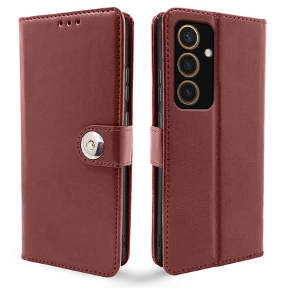 Brown mobile flip cover for Samsung S24 5G – Pikkme