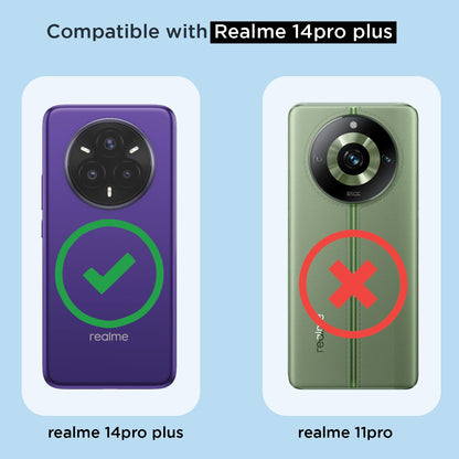 Pikkme transparent mag-safe mobile back cover for Realme 14 Pro Plus 5G – photo 4
