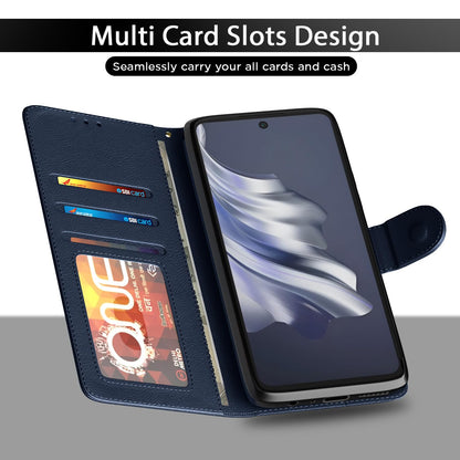 Pikkme Tecno Spark 20 Pro Vintage Flip Cover (Blue)