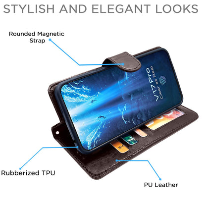 Pikkme Vivo V17 Pro coffee mobile flip cover – photo 5