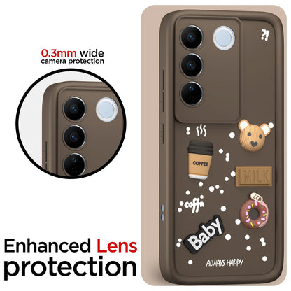 Pikkme Vivo V27/V27 Pro 5G brown mobile cover – photo 5