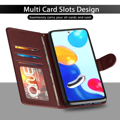 Pikkme brown wallet flip cover for Redmi Note 11/Note 11s – photo 5
