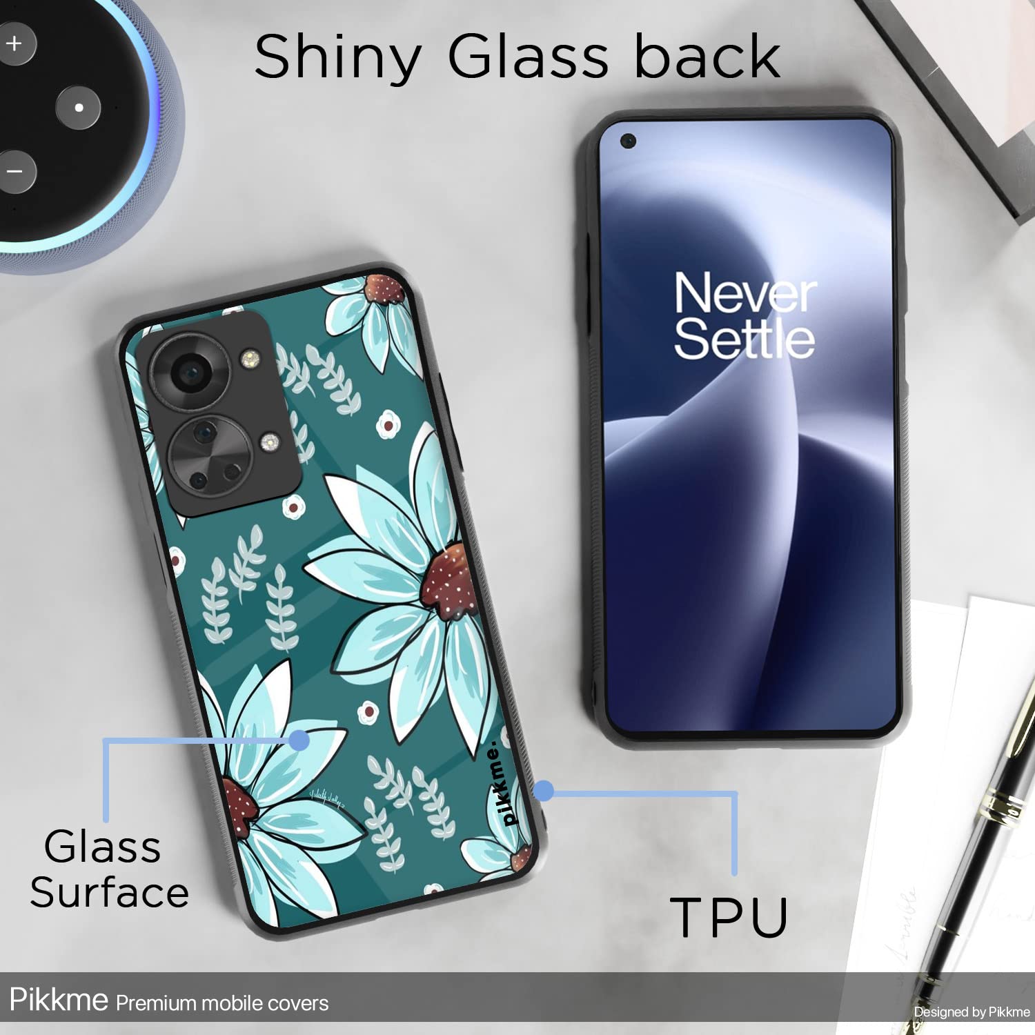 Pikkme Flower mobile back cover for OnePlus Nord 2T 5G – photo 3