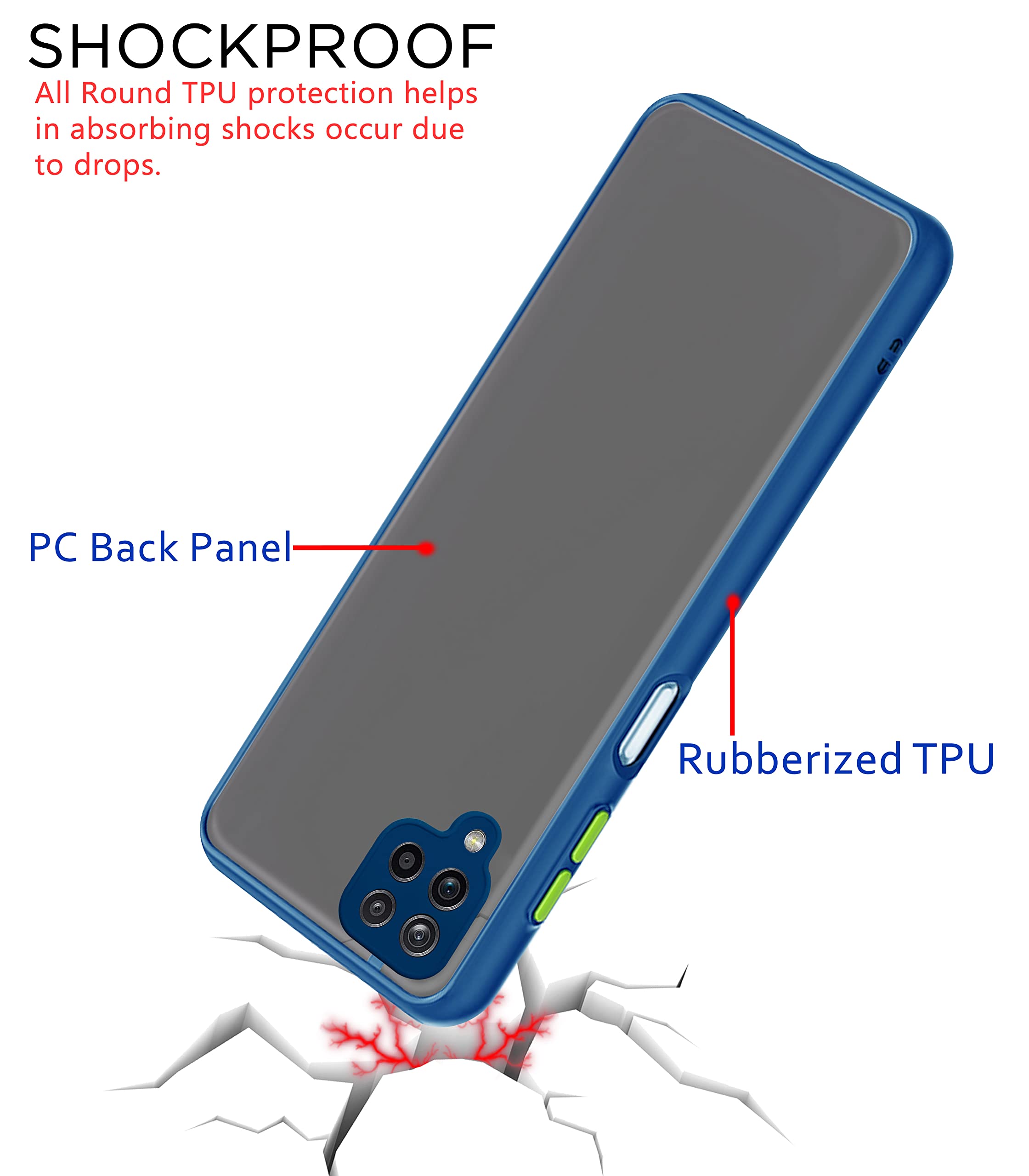 Blue Matte mobile cover for Samsung A22 4G – Pikkme – photo 4