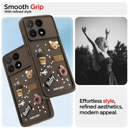Pikkme Poco X6 Pro 5G Silicone brown back cover – photo 2
