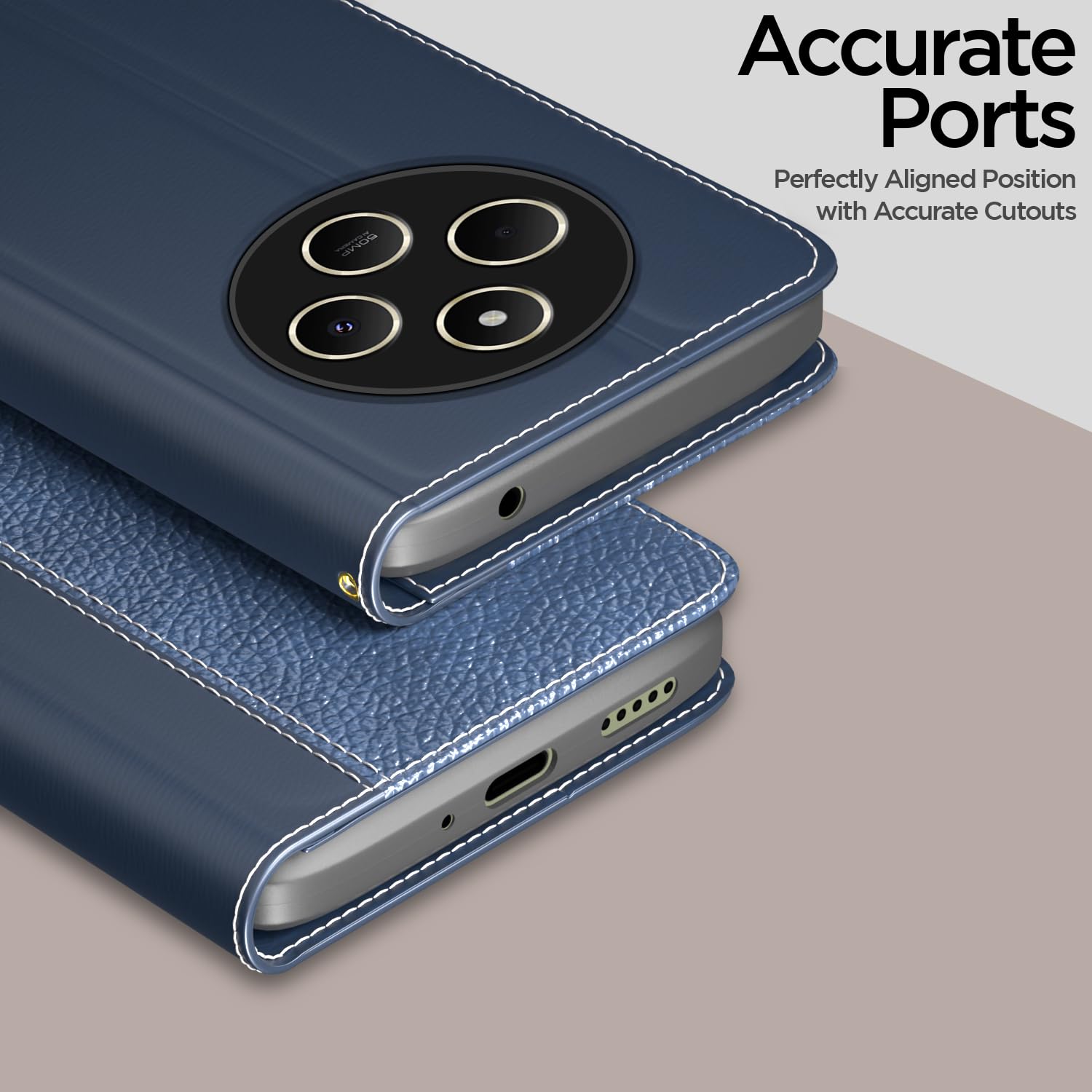 Pikkme Poco M7 5G Wallet blue flip cover – photo 2
