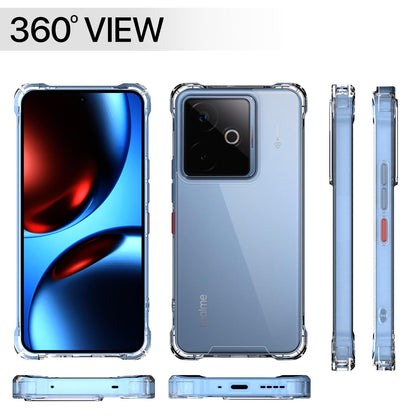 Pikkme Realme GT 7 5G / GT 7T 5G PC + TPU Crystal Clear Back Cover (Transparent)