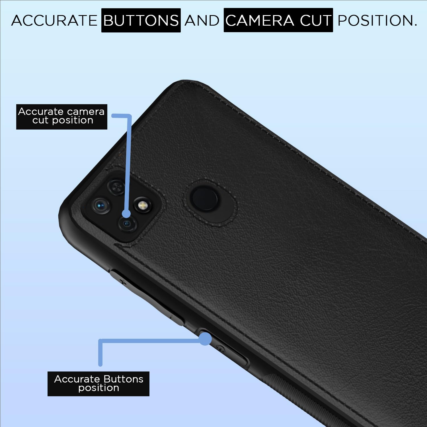 Pikkme Redmi 10/10 Power Leather black mobile cover – photo 6