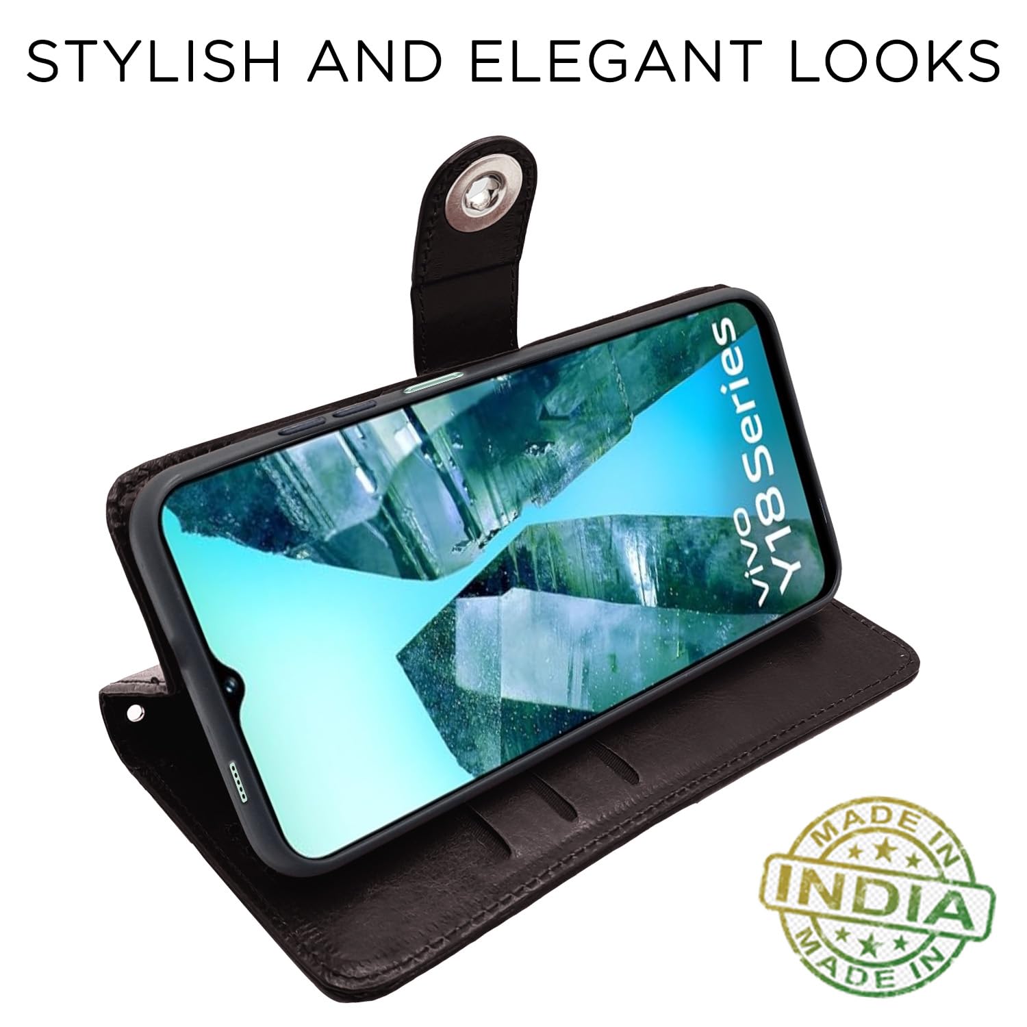 Pikkme coffee mobile flip cover for iQOO Z9 Lite 5G/Vivo T3 Lite 5G/Vivo Y18/Y18e/Y03 – photo 5