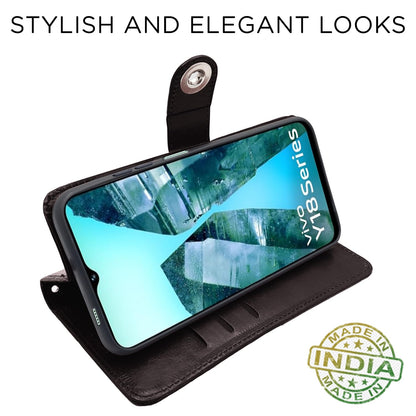 Pikkme coffee mobile flip cover for iQOO Z9 Lite 5G/Vivo T3 Lite 5G/Vivo Y18/Y18e/Y03 – photo 5