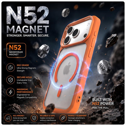 iPhone 17 Pro Max MagSafe phone cover in orange mag-safe by Pikkme – photo 3