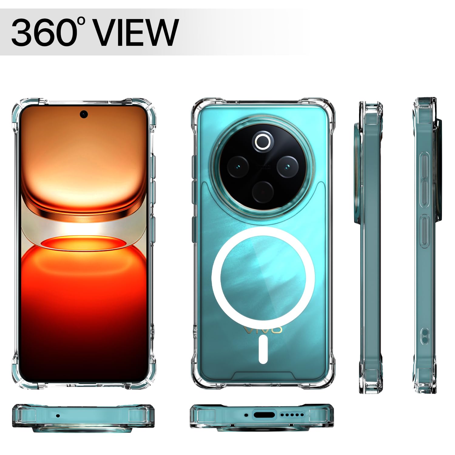 Transparent mag-safe mobile cover for Vivo T4/iQOO Z10 5G – Pikkme – photo 7