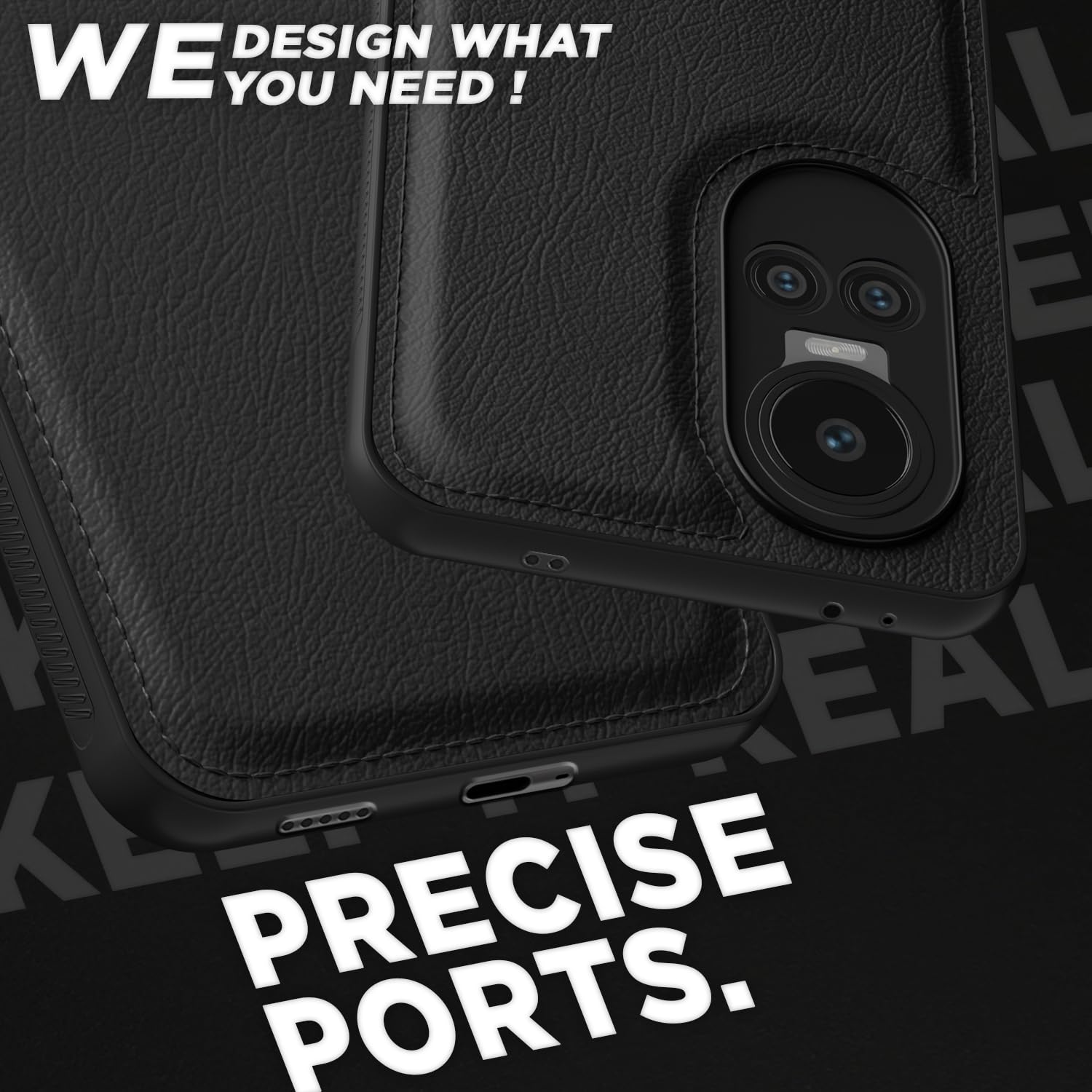 Pikkme Oppo Reno 10 Pro 5G Leatherback Back Case | Black