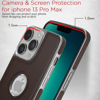 Pikkme iPhone 13 Pro Leatherback coffee phone cover – photo 4