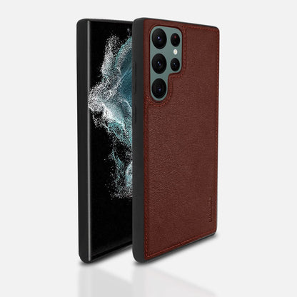 Samsung S22 Ultra phone cover in brown by Pikkme