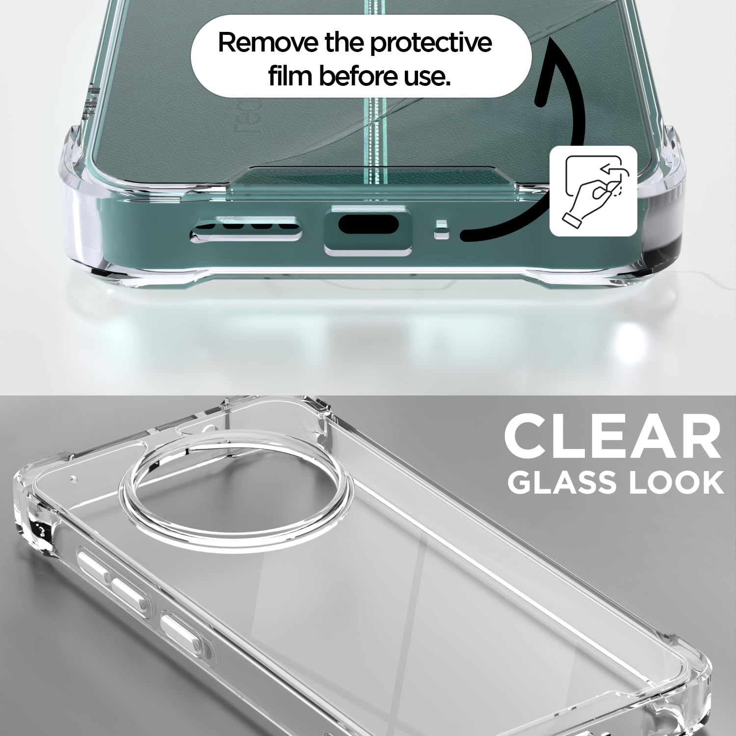 Realme 12 Plus/P1/Narzo 70/70 Pro 5G PC-TPU back cover in transparent by Pikkme – photo 3