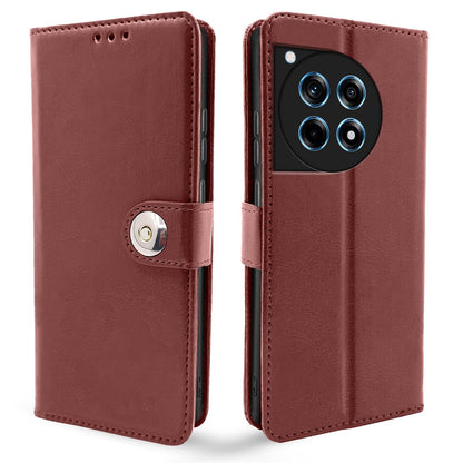 Brown flip cover for OnePlus 12R 5G – Pikkme