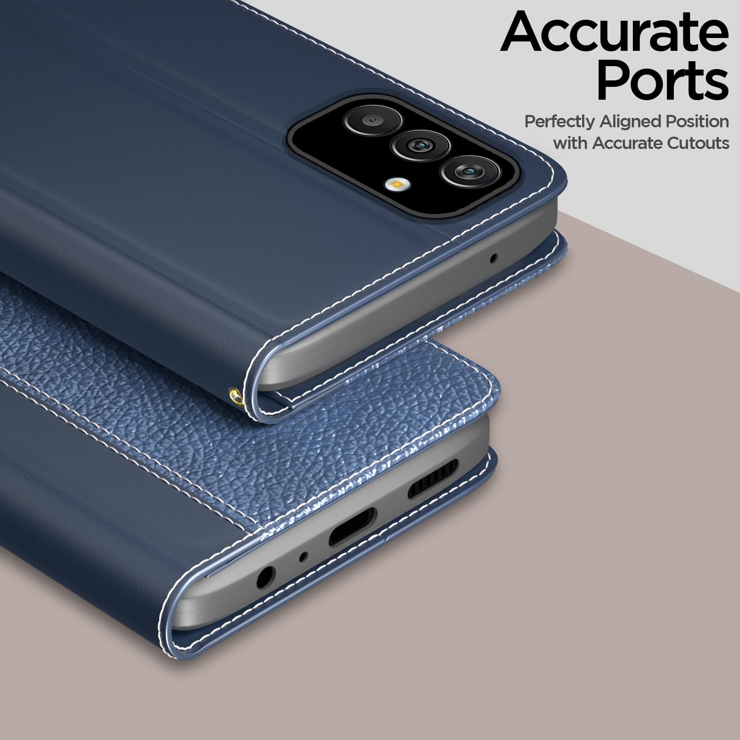 Pikkme Samsung M13 4G blue wallet flip cover – photo 2