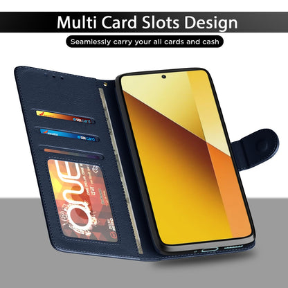 Redmi Note 13 5G Wallet flip cover in blue by Pikkme – photo 5