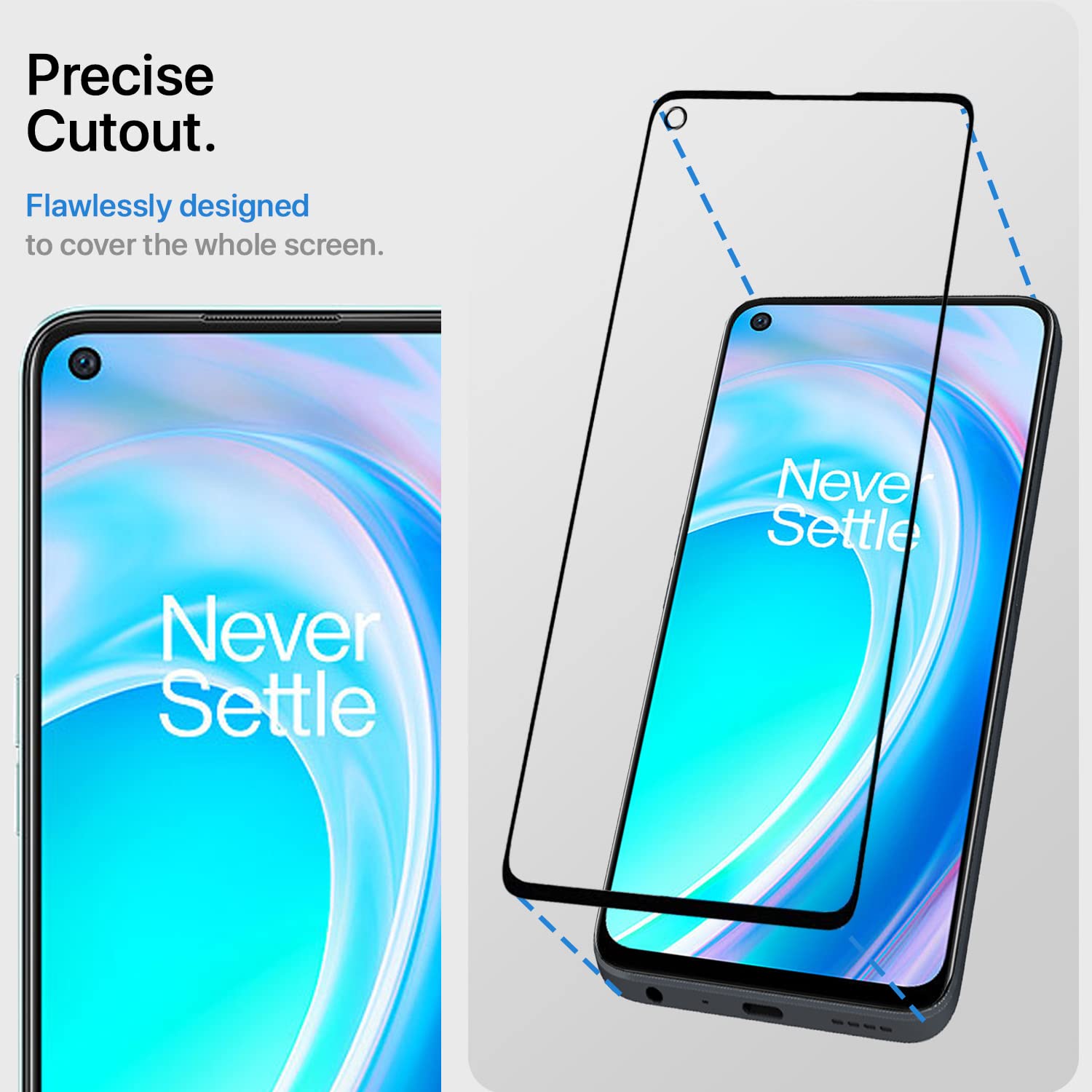 Pikkme OnePlus Nord CE 2 Lite 5G Tempered Glass